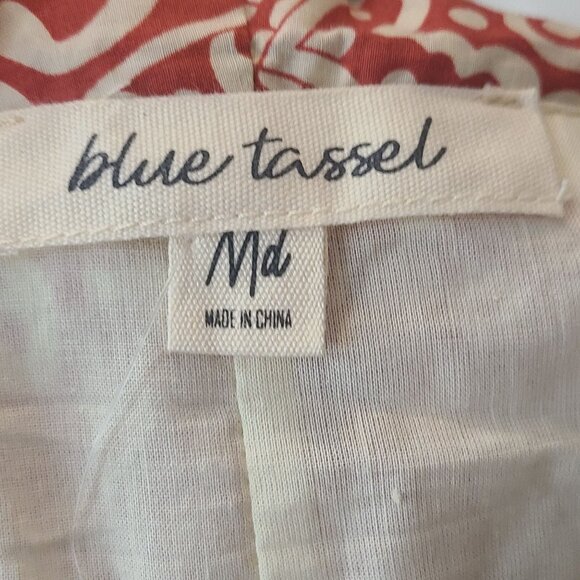 Anthropologie Blue Tassel NWT Women's Mini Dress Floral Size M Strapless - Picture 8 of 10